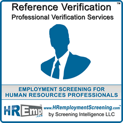 Professional Reference Verification